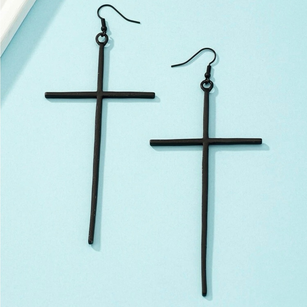 Cross Ear rings